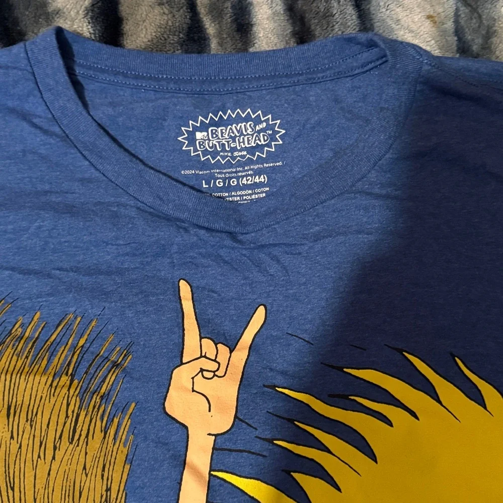 MTV Blue Beavis and Butt-Head Graphic T-Shirt - Picture 2 of 4